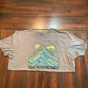 The North Face Gray Graphic T-Shirt, Men’s Large